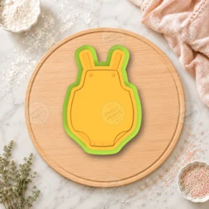 Sleeveless Baby Onesie Shower Cookie Cutter & Stamp