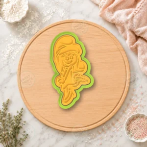 Smurfette Cookie Cutter & Stamp