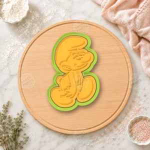 Smurf Sitting Cookie Cutter & Stamp