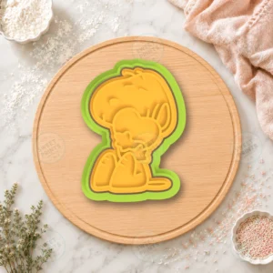 Snoopy And Woodstock Hug Cookie Cutter & Stamp