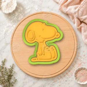 Snoopy Sitting With Woodstock Cookie Cutter & Stamp