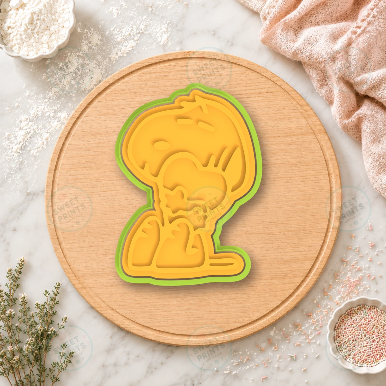 Snoopy Sitting 3 Cookie Cutter & Stamp cookie cutter