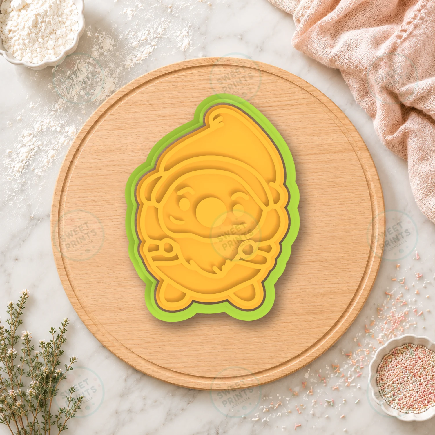 Dwarf Face 7 Cookie Cutter & Stamp cookie cutter