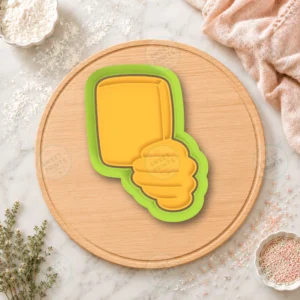 Yellow Card Cookie Cutter & Stamp