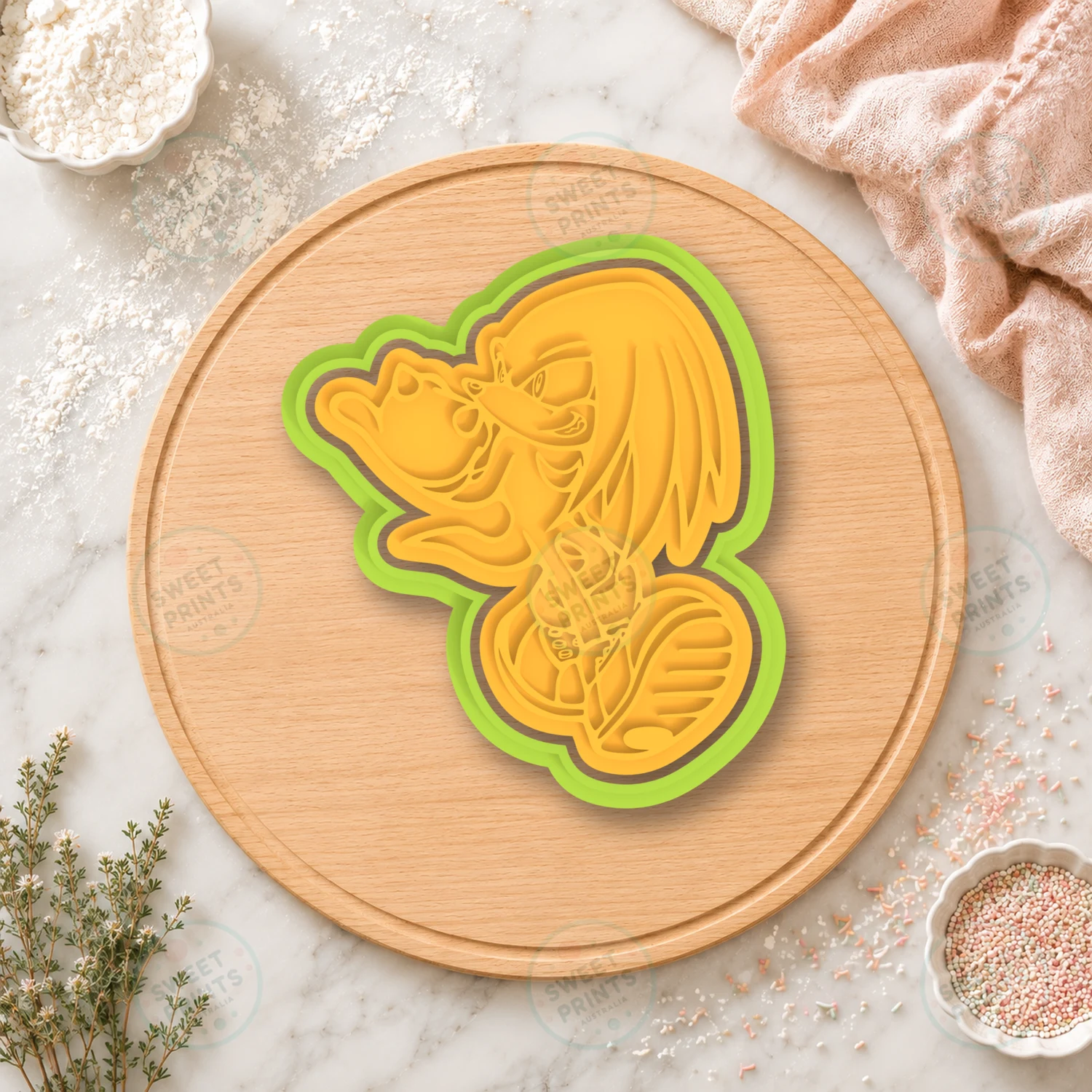 Knuckles 1 Cookie Cutter & Stamp cookie cutter