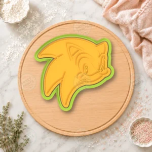 Sonic Head Profile Cookie Cutter & Stamp