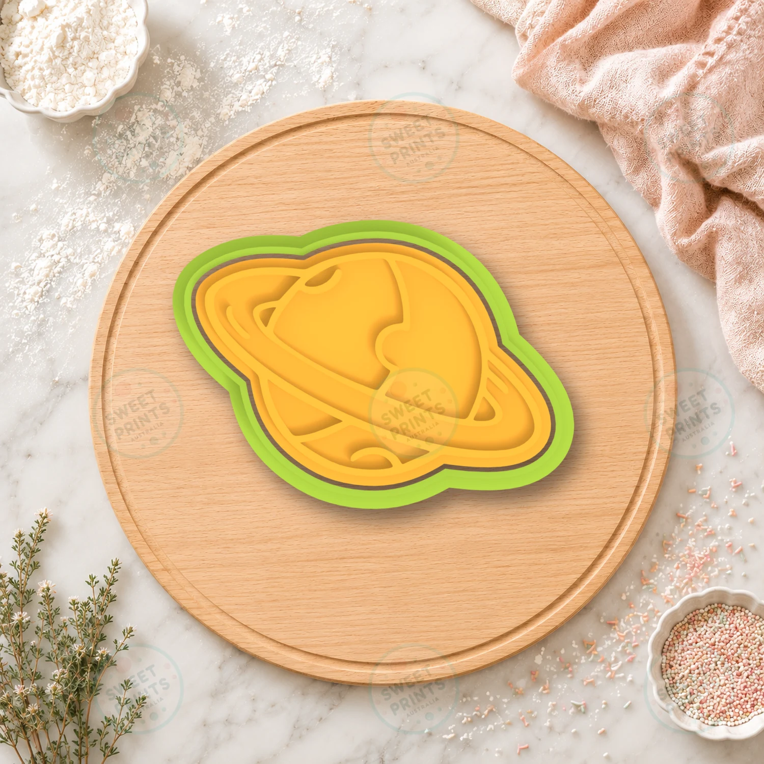 Saturn 1 Cookie Cutter & Stamp cookie cutter