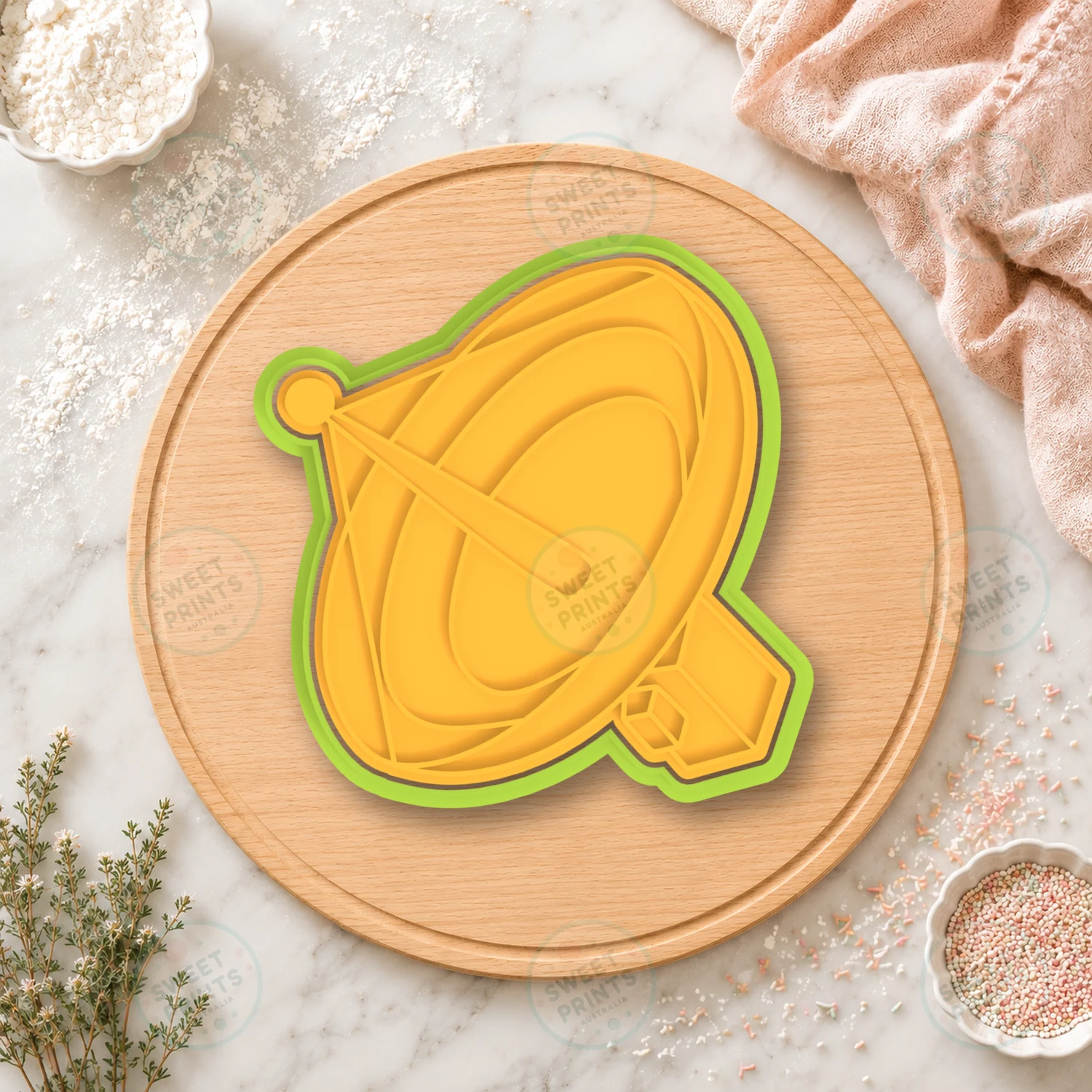 Satellite Dish Cookie Cutter & Stamp cookie cutter