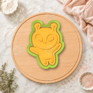 Cute Alien Cookie Cutter & Stamp