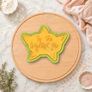 To The Brightest Star Text Cookie Cutter & Stamp
