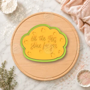All The Stars Shine For You Text Cookie Cutter & Stamp