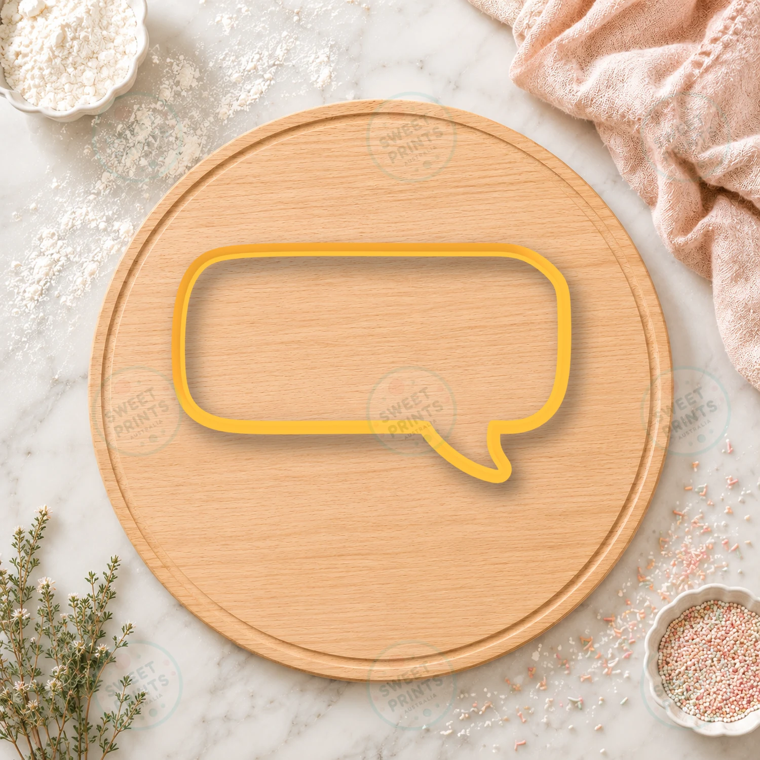 Speech Bubbles 2 Cookie Stamp cookie cutter