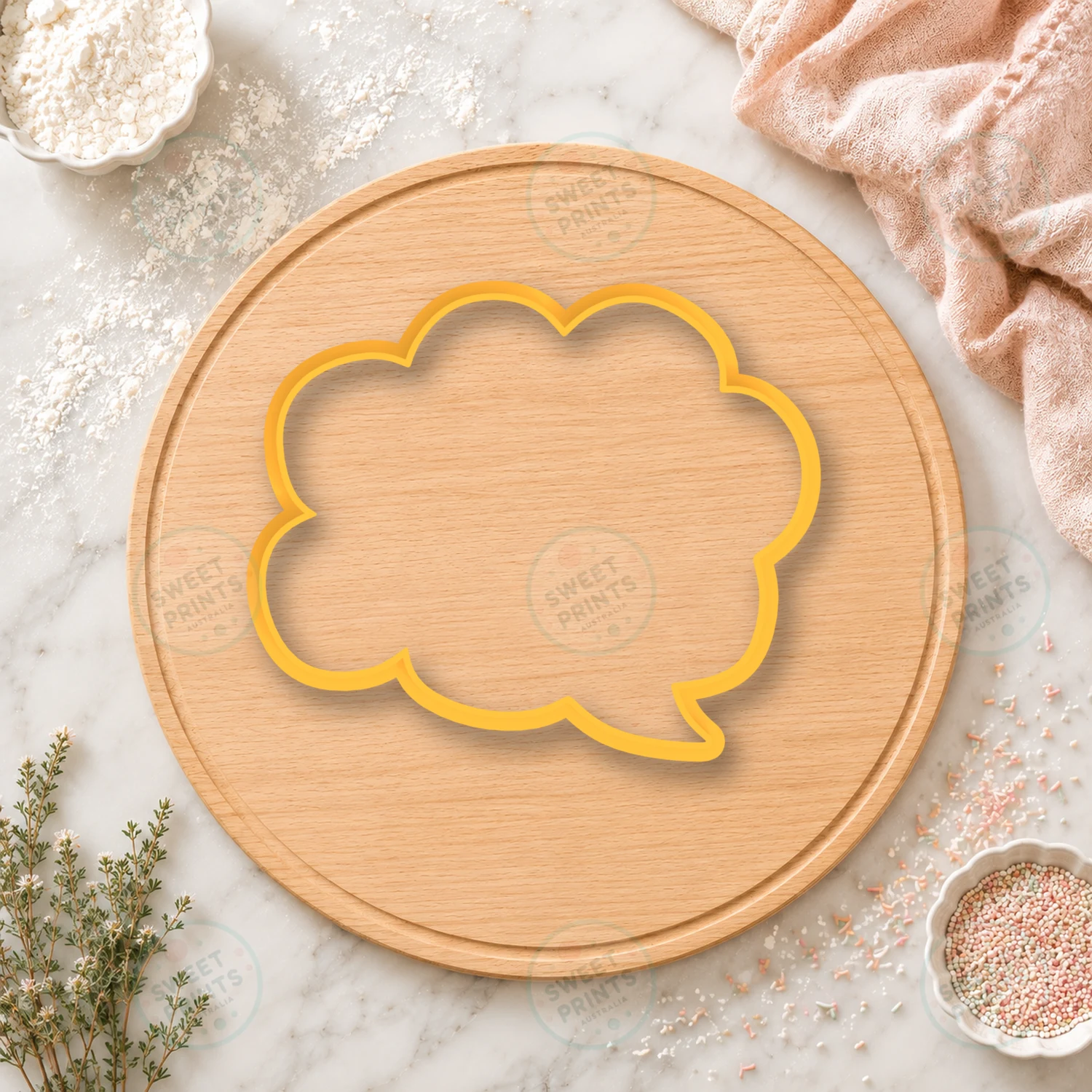 Speech Bubbles 3 Cookie Stamp cookie cutter