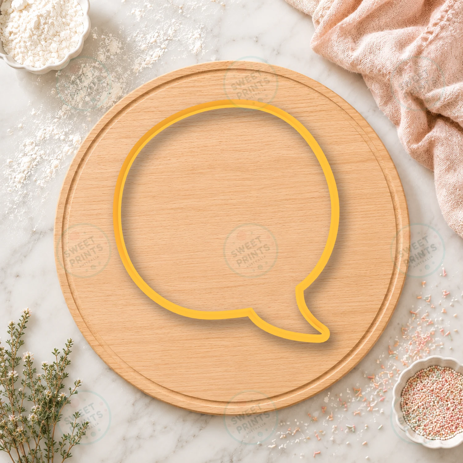 Speech Bubbles 4 Cookie Stamp cookie cutter
