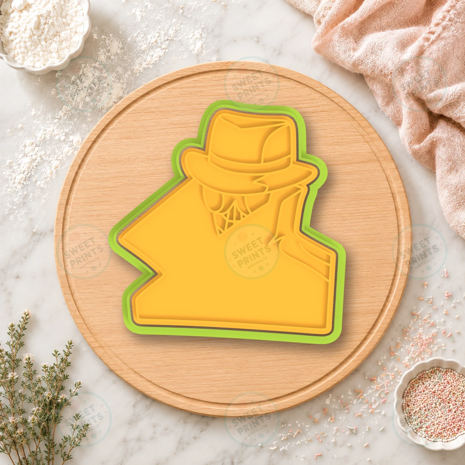 Spider Man Noir Cookie Cutter & Stamp cookie cutter
