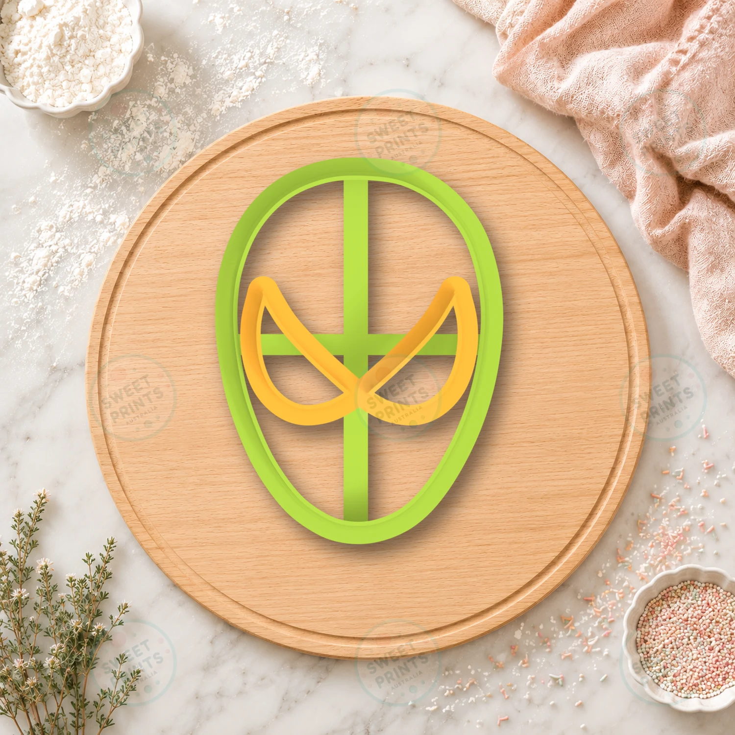 Spiderman Eyes Cookie Cutter & Stamp cookie cutter