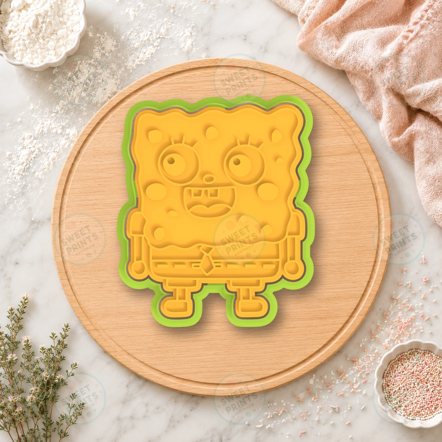 Spongebob Squarepants 1 Cookie Cutter & Stamp cookie cutter