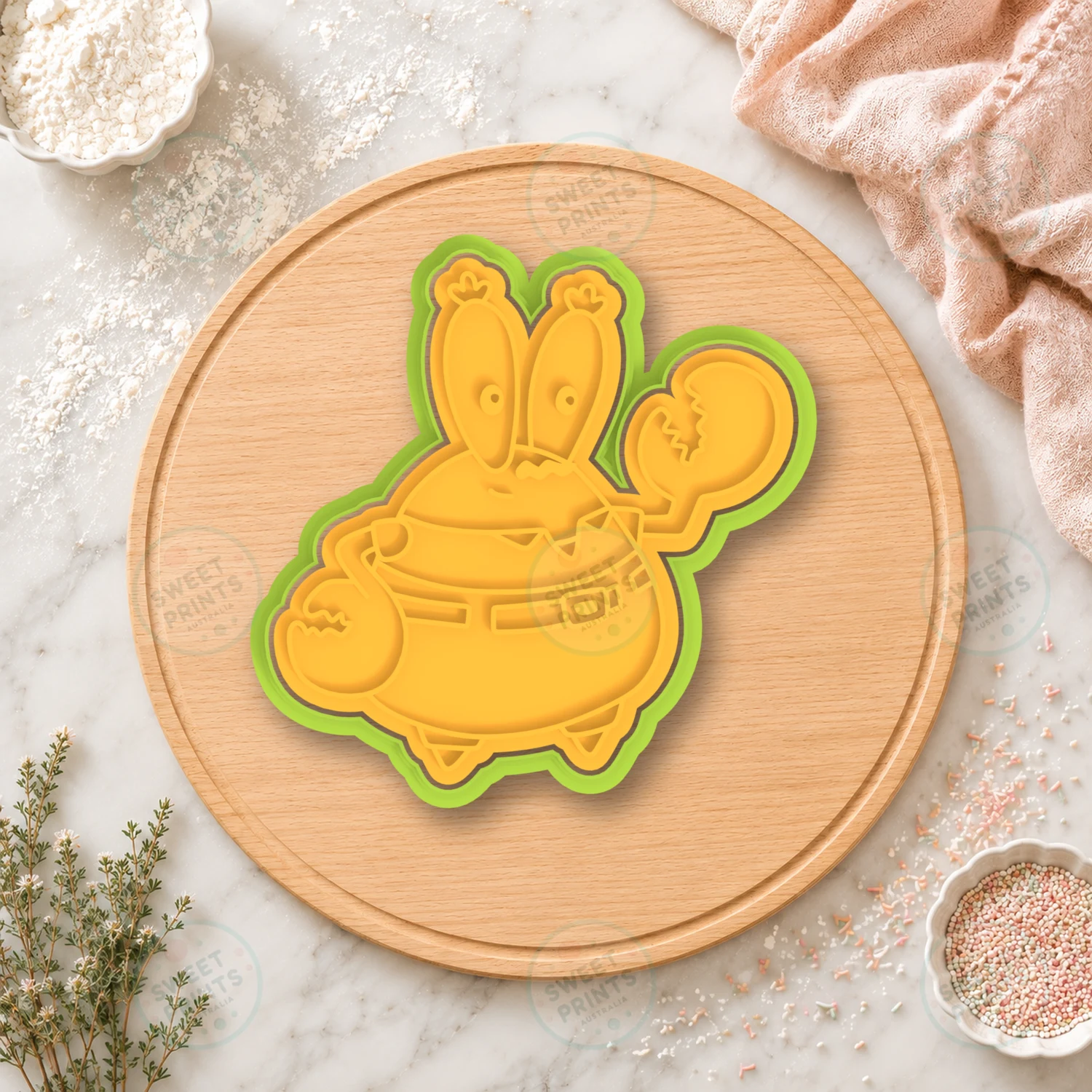 Mr Krabs Cookie Cutter & Stamp cookie cutter