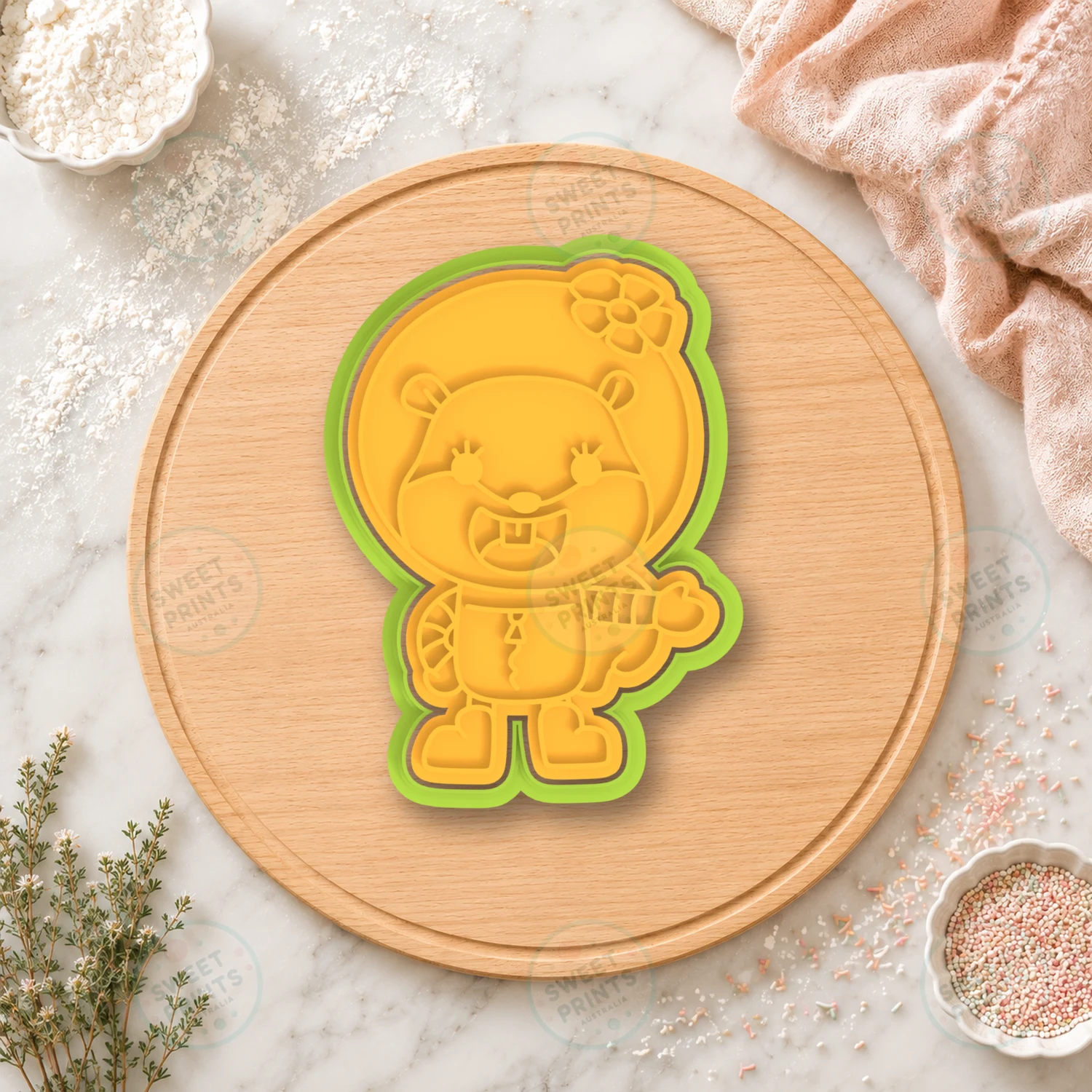 Sandy Cheeks Cookie Cutter & Stamp cookie cutter
