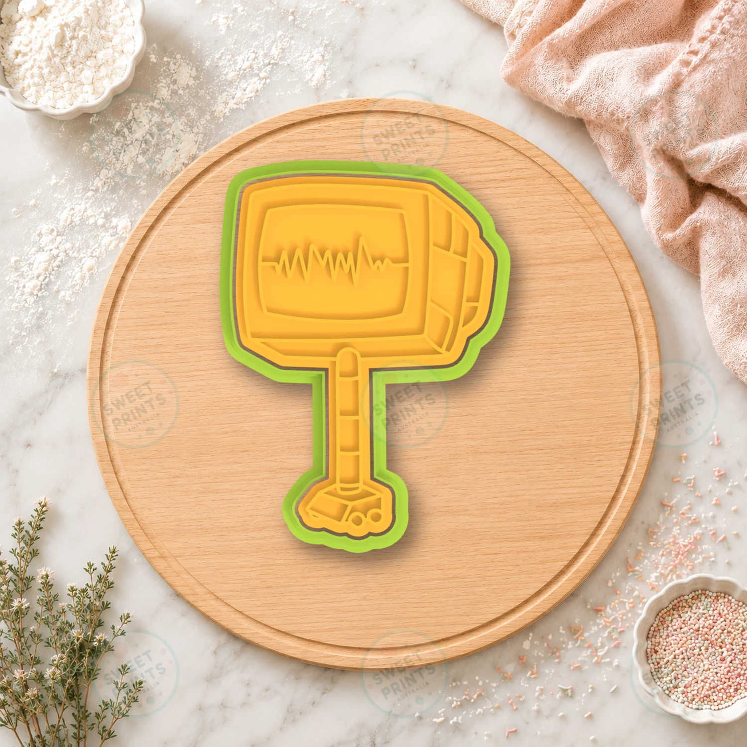 Heart Monitor Prop Cookie Cutter & Stamp cookie cutter