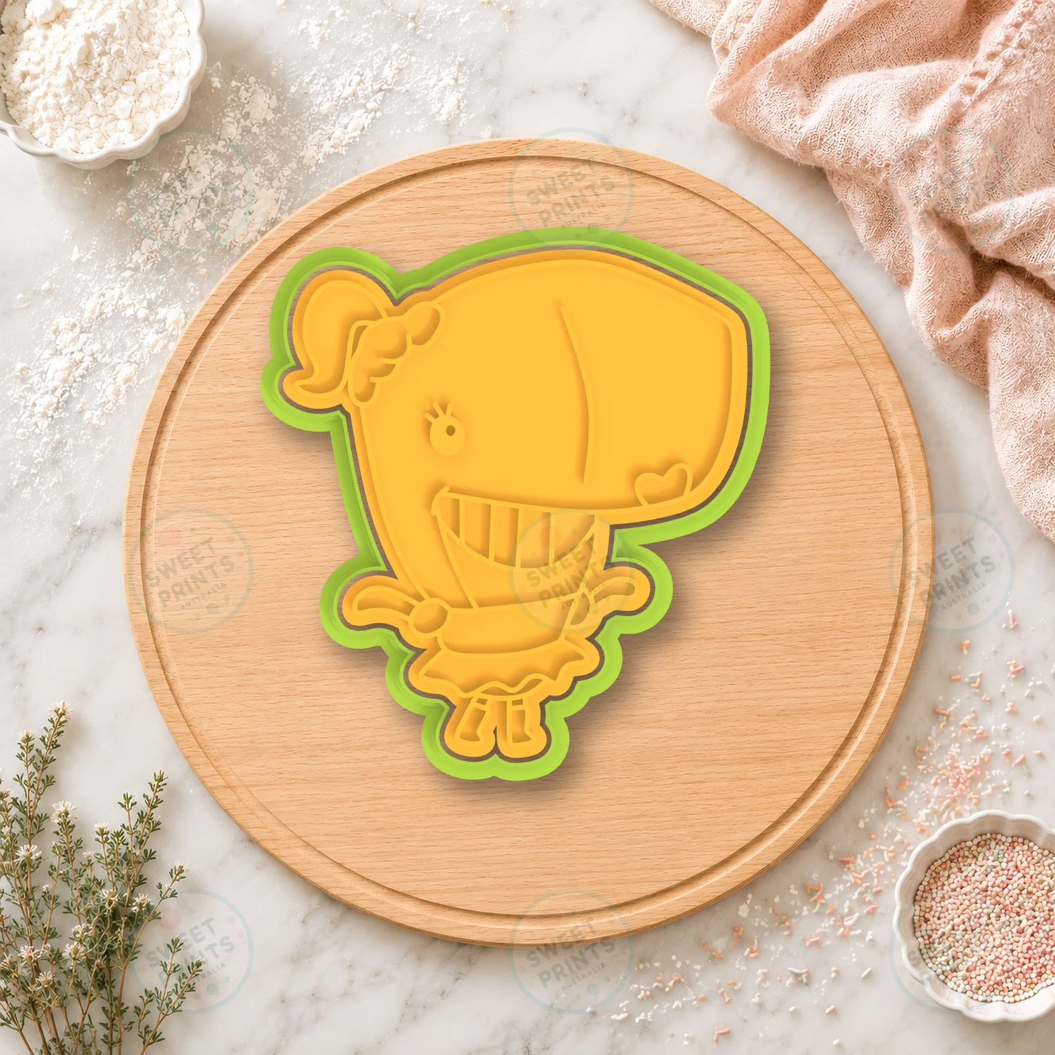 Mrs Puff Cookie Cutter & Stamp cookie cutter