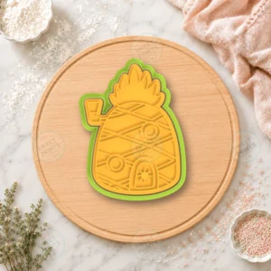 Pineapple House Cookie Cutter & Stamp