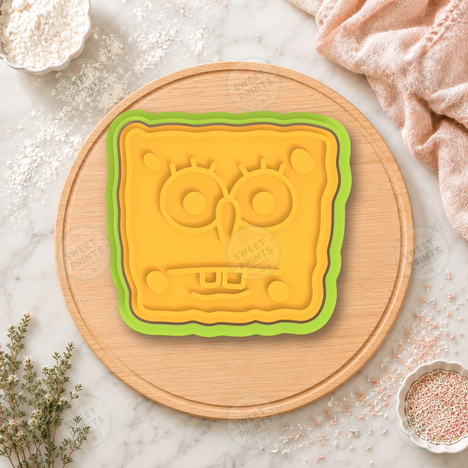 Spongebob Squarepants 10 Cookie Cutter & Stamp cookie cutter