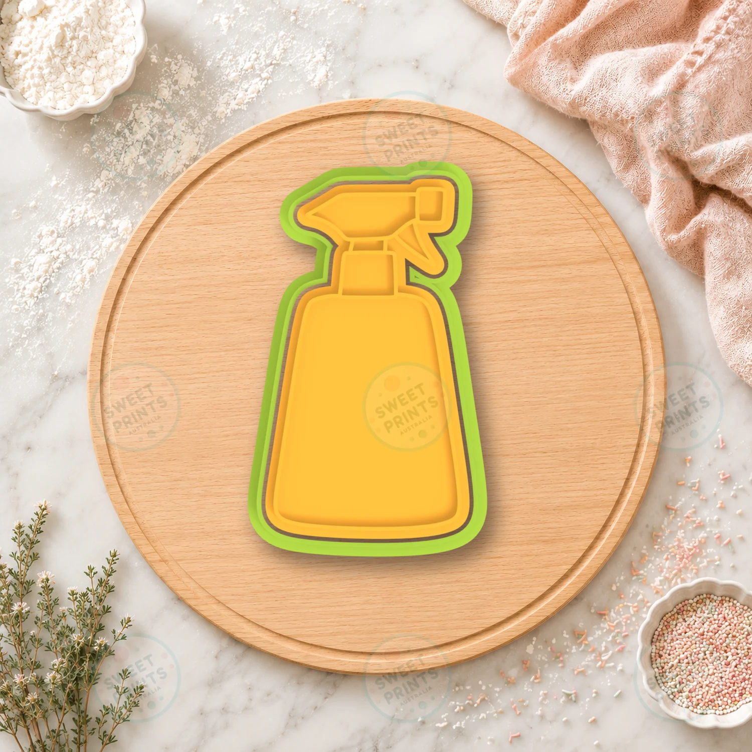 Spray Bottle Cookie Cutter & Stamp cookie cutter