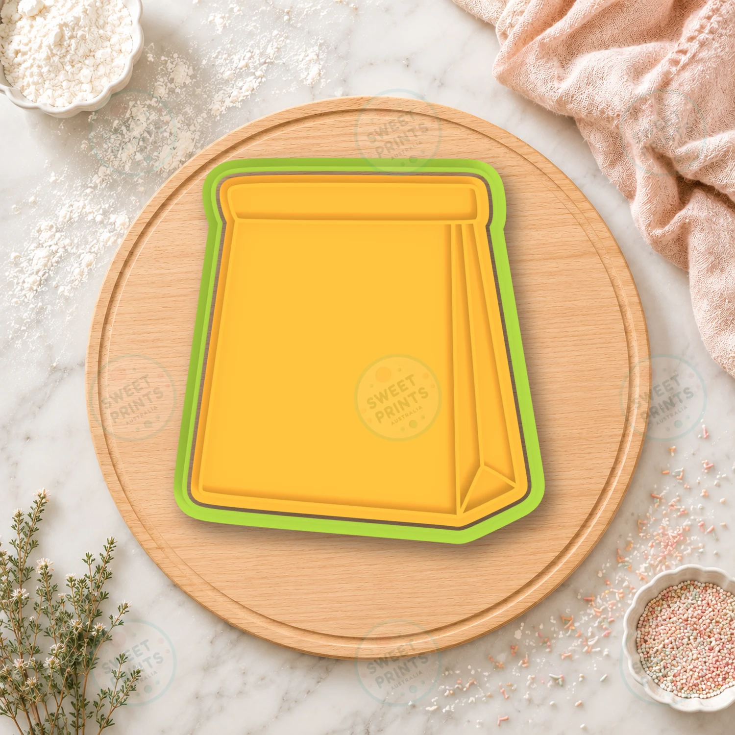 Paper Bag Cookie Cutter & Stamp cookie cutter