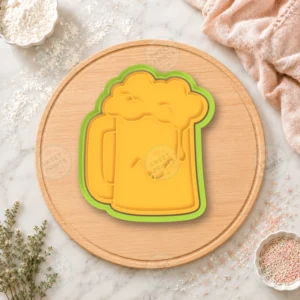 Beer Mug 2 Cookie Cutter & Stamp