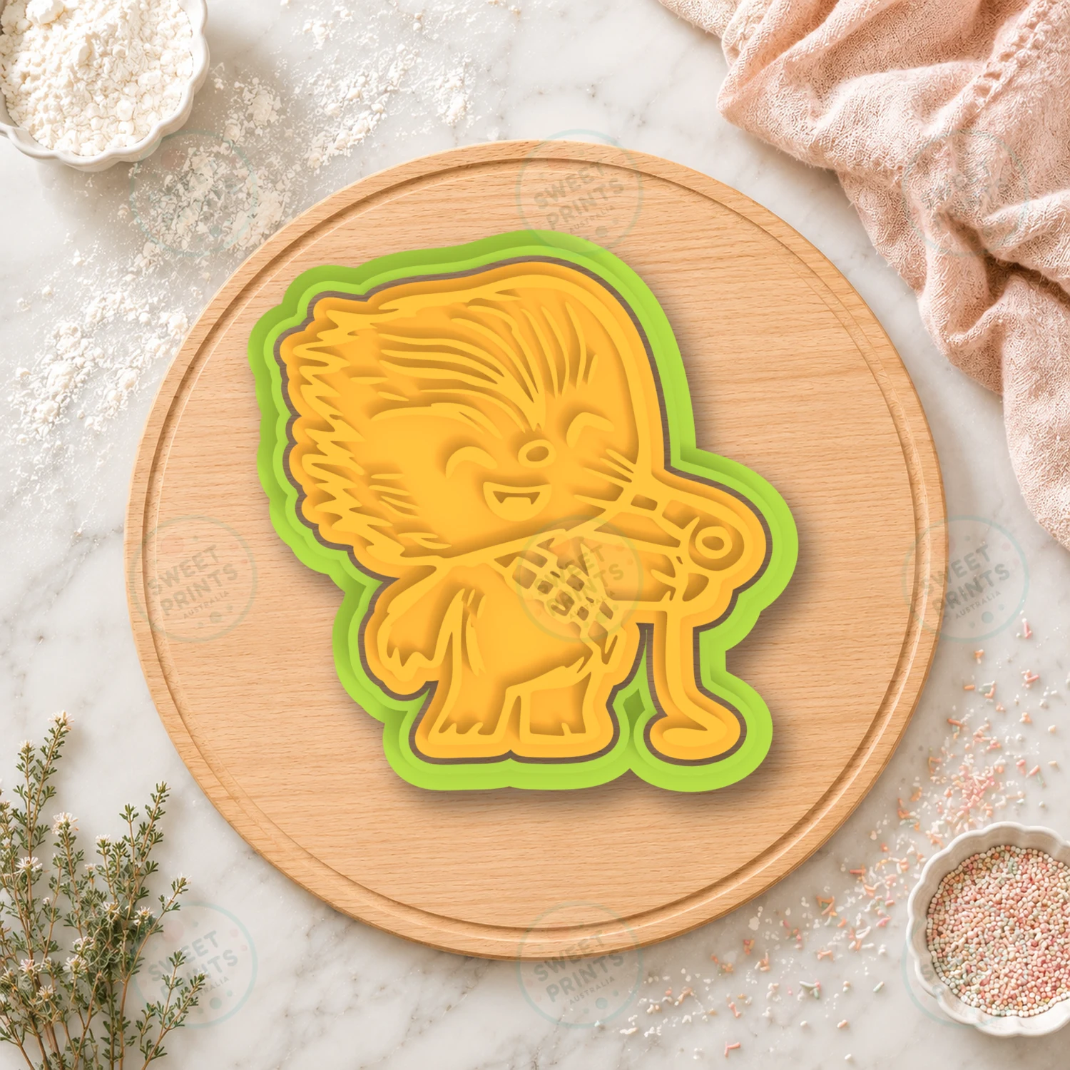 Chewbacca 2 Cookie Cutter & Stamp cookie cutter