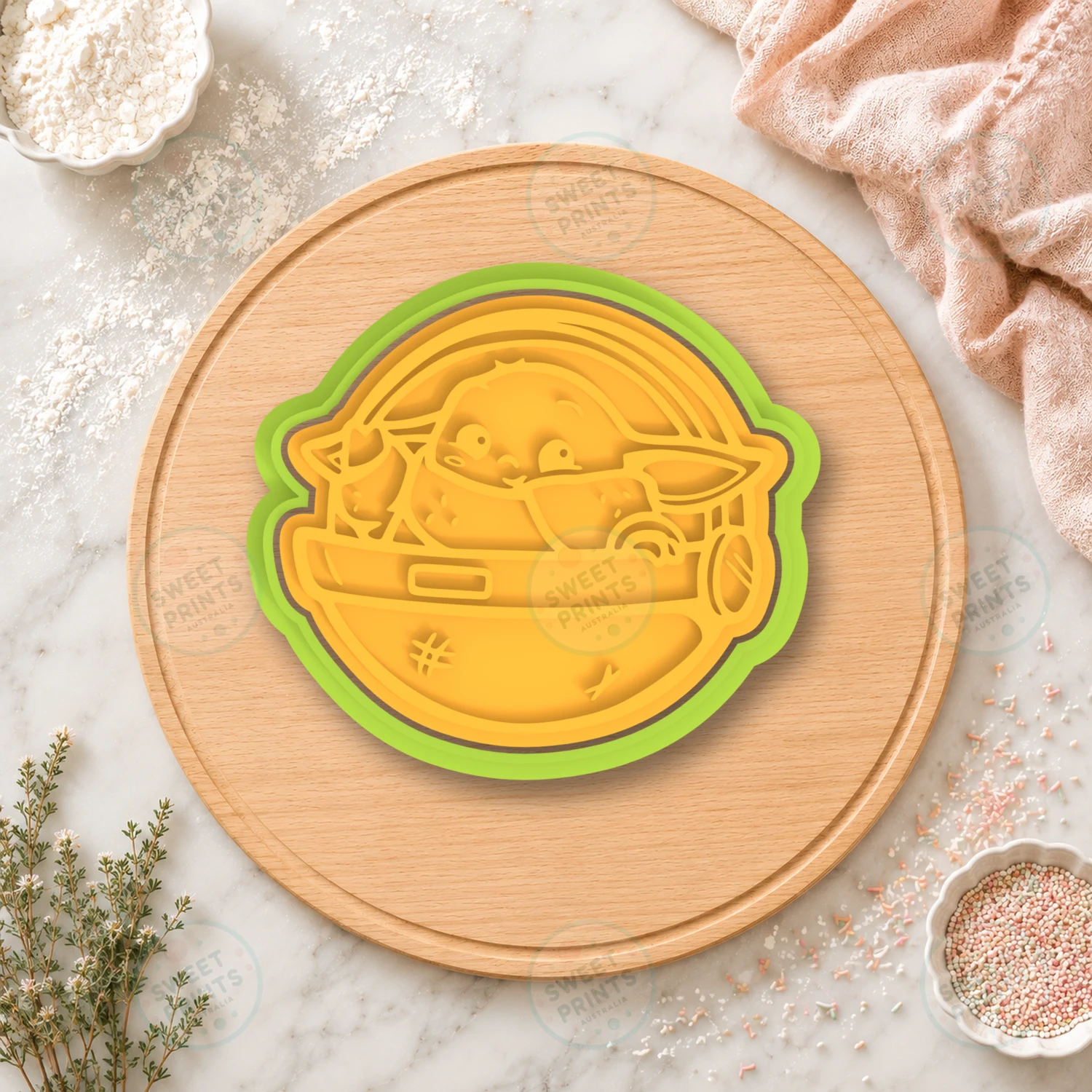 Baby Yoda Cookie Cutter & Stamp cookie cutter
