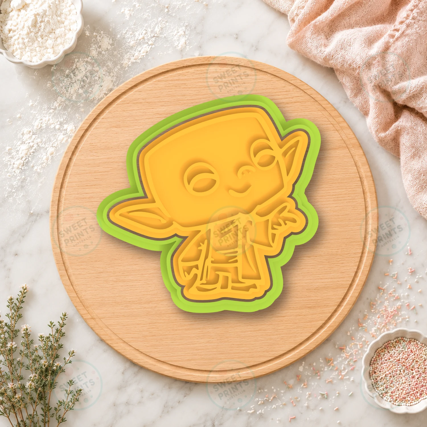 Yoda Cookie Cutter & Stamp cookie cutter
