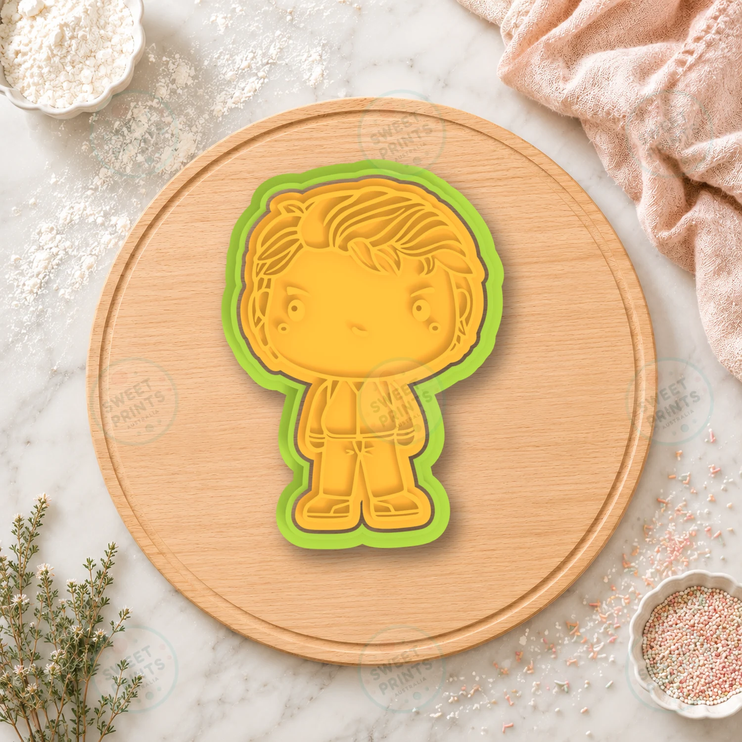 Steve Cookie Cutter & Stamp cookie cutter