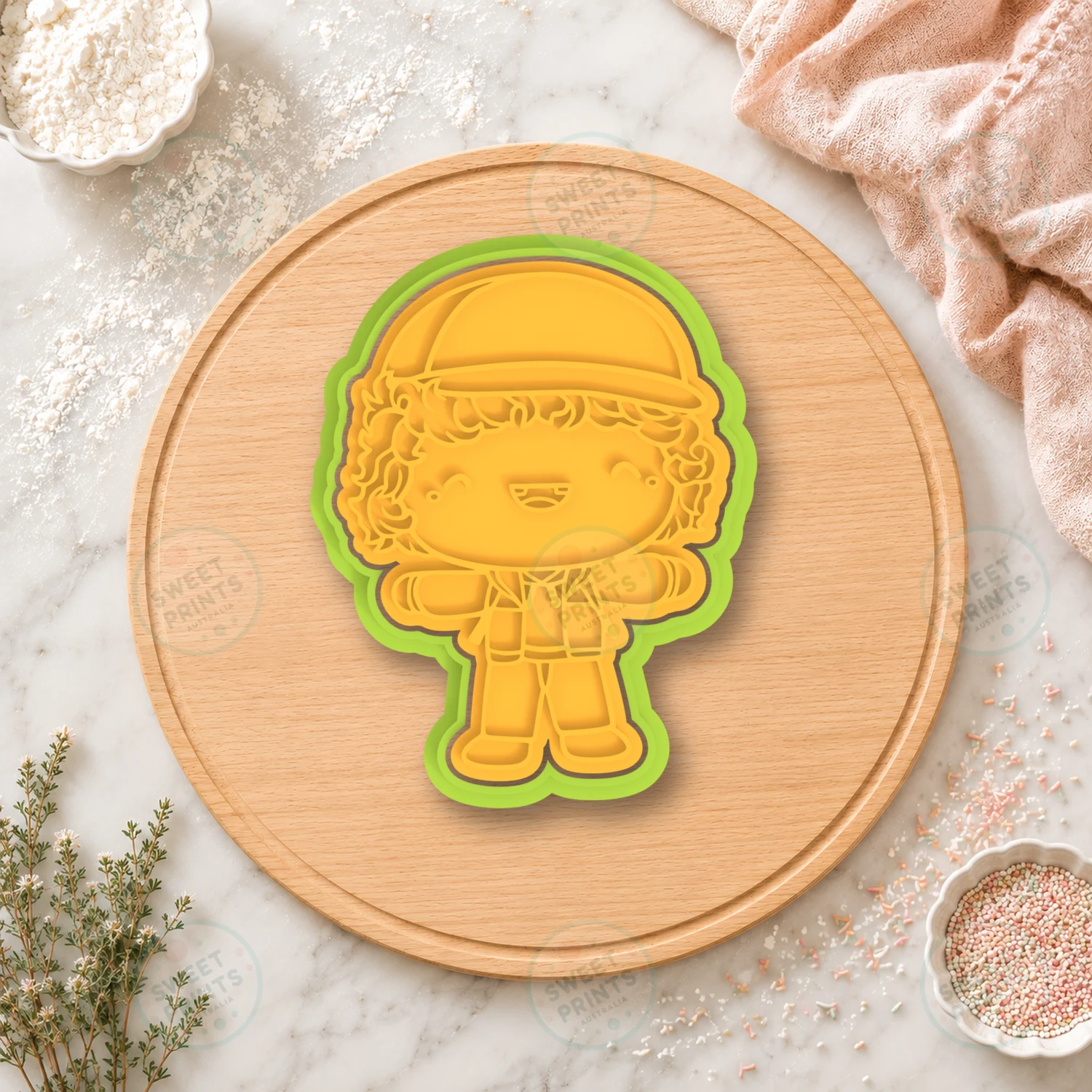 Dustin Henderson 1 Cookie Cutter & Stamp cookie cutter