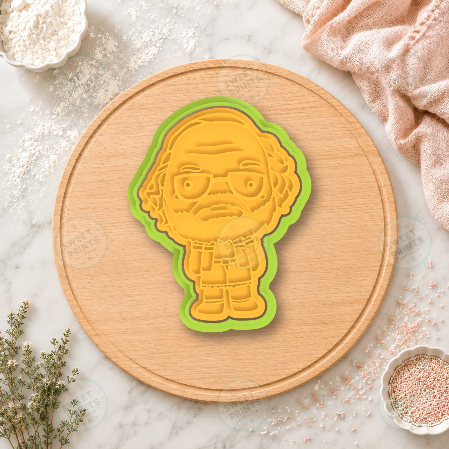 Murray Bauman Cookie Cutter & Stamp cookie cutter