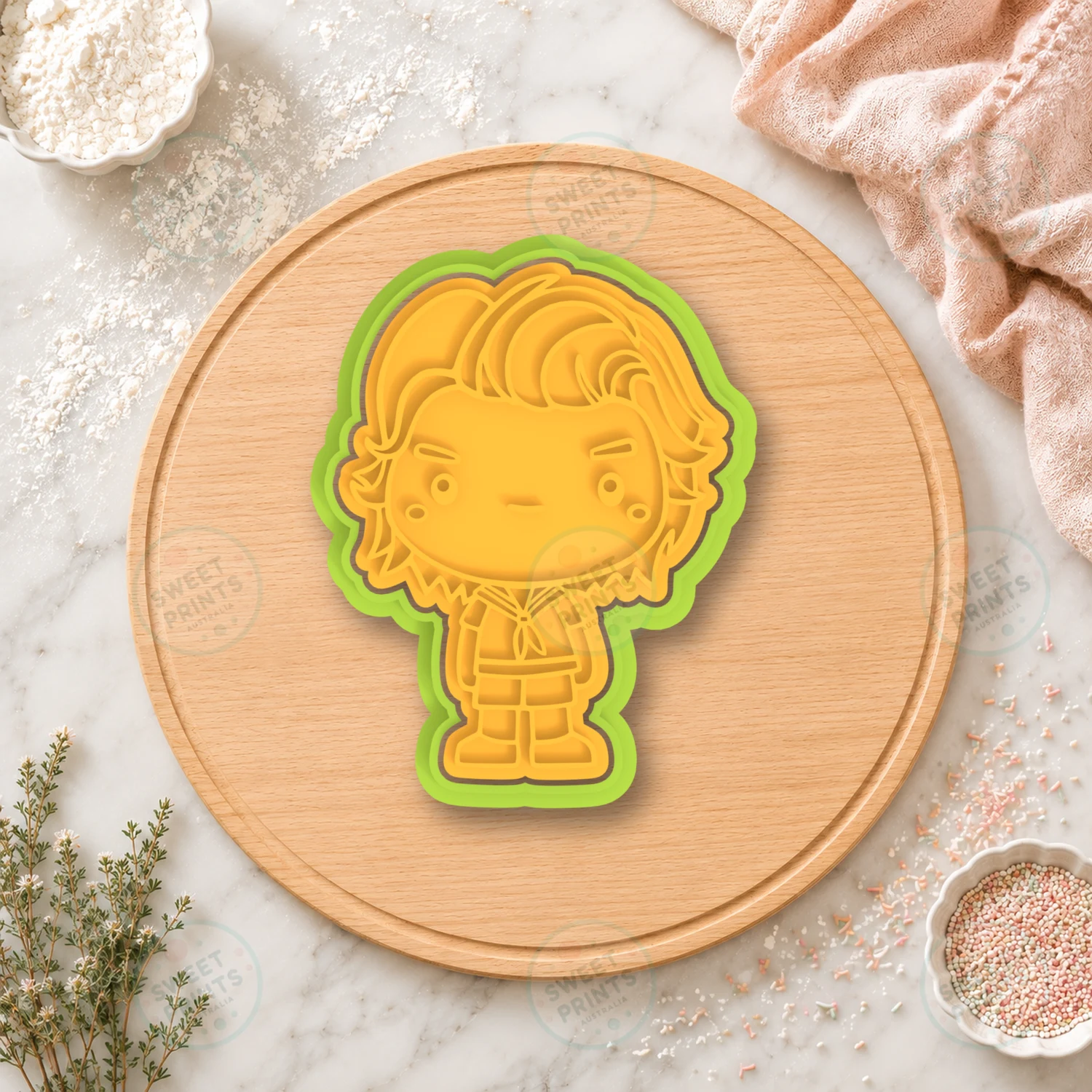 Steve Harrington Cookie Cutter & Stamp cookie cutter
