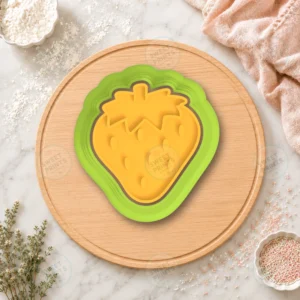 Strawberry 2 Cookie Cutter & Stamp
