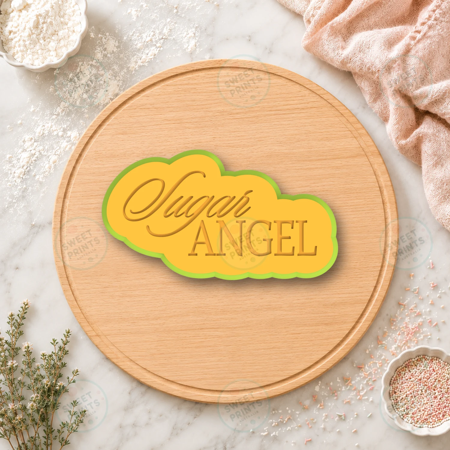 Sugar Angel Cookie Cutter & Stamp cookie cutter