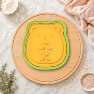 Kawaii Bear Cookie Cutter & Stamp