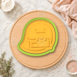 Kawaii Character With Tray Cookie Cutter & Stamp