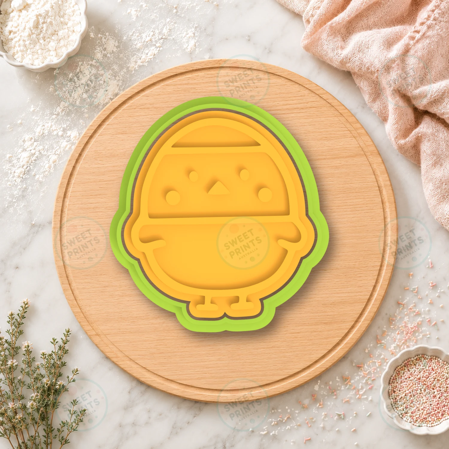 Kawaii Egg Character Cookie Cutter & Stamp cookie cutter