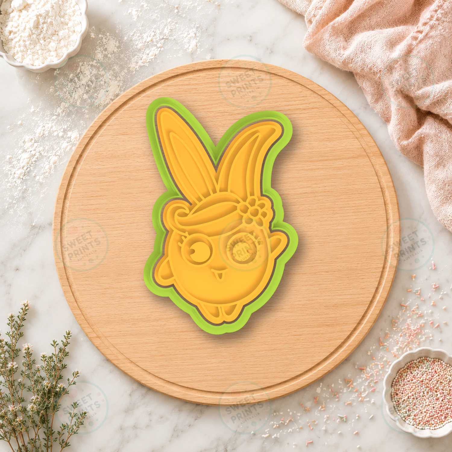 Sunny Bunnies 4 Cookie Cutter & Stamp cookie cutter