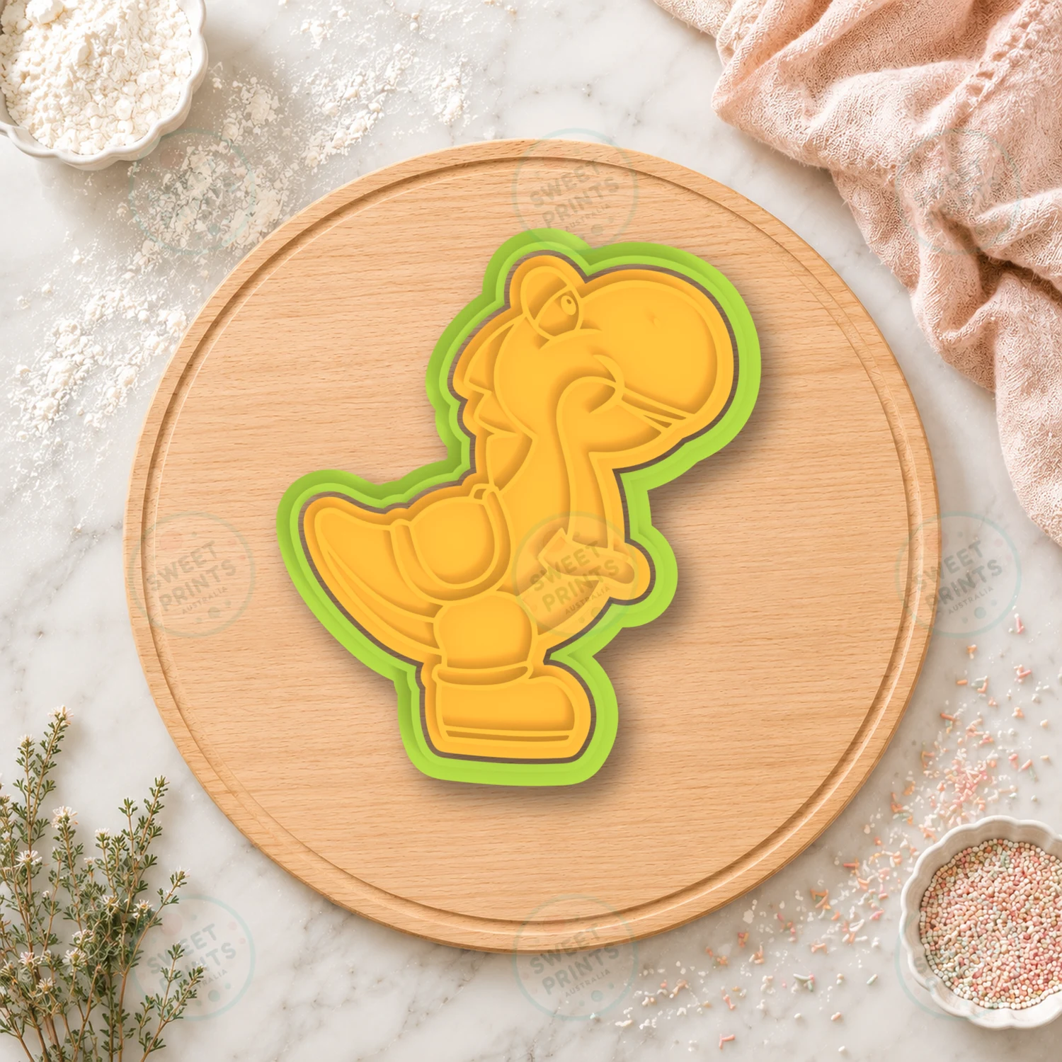 Yoshi 1 Cookie Cutter & Stamp cookie cutter