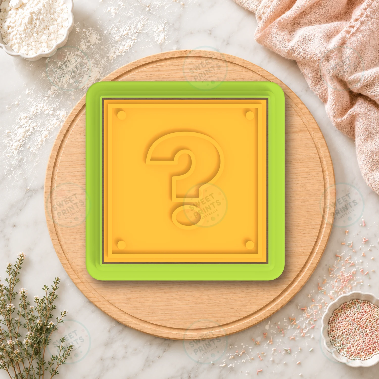 Question Block 1 Cookie Cutter & Stamp cookie cutter
