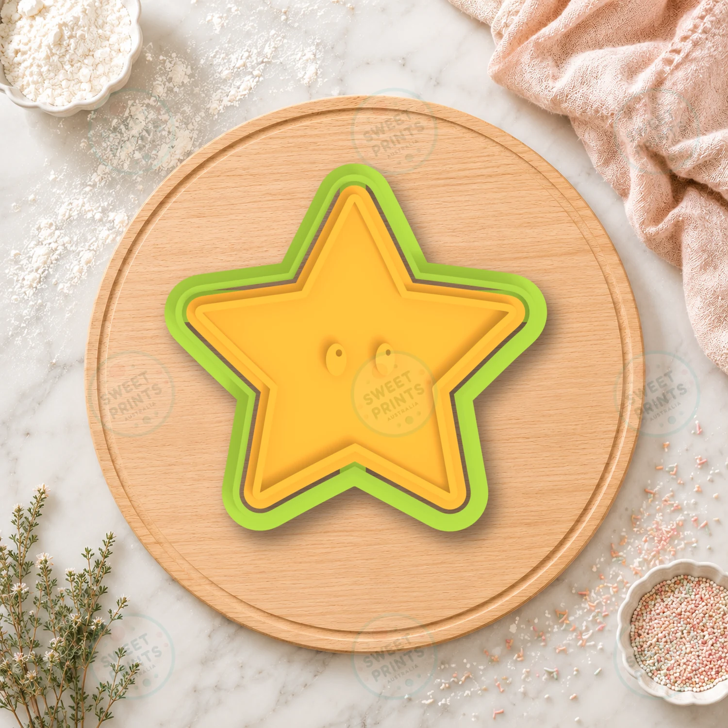 Super Star Cookie Cutter & Stamp cookie cutter
