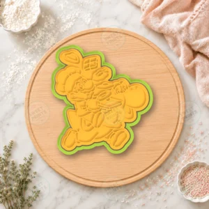 Mario And Yoshi Cookie Cutter & Stamp