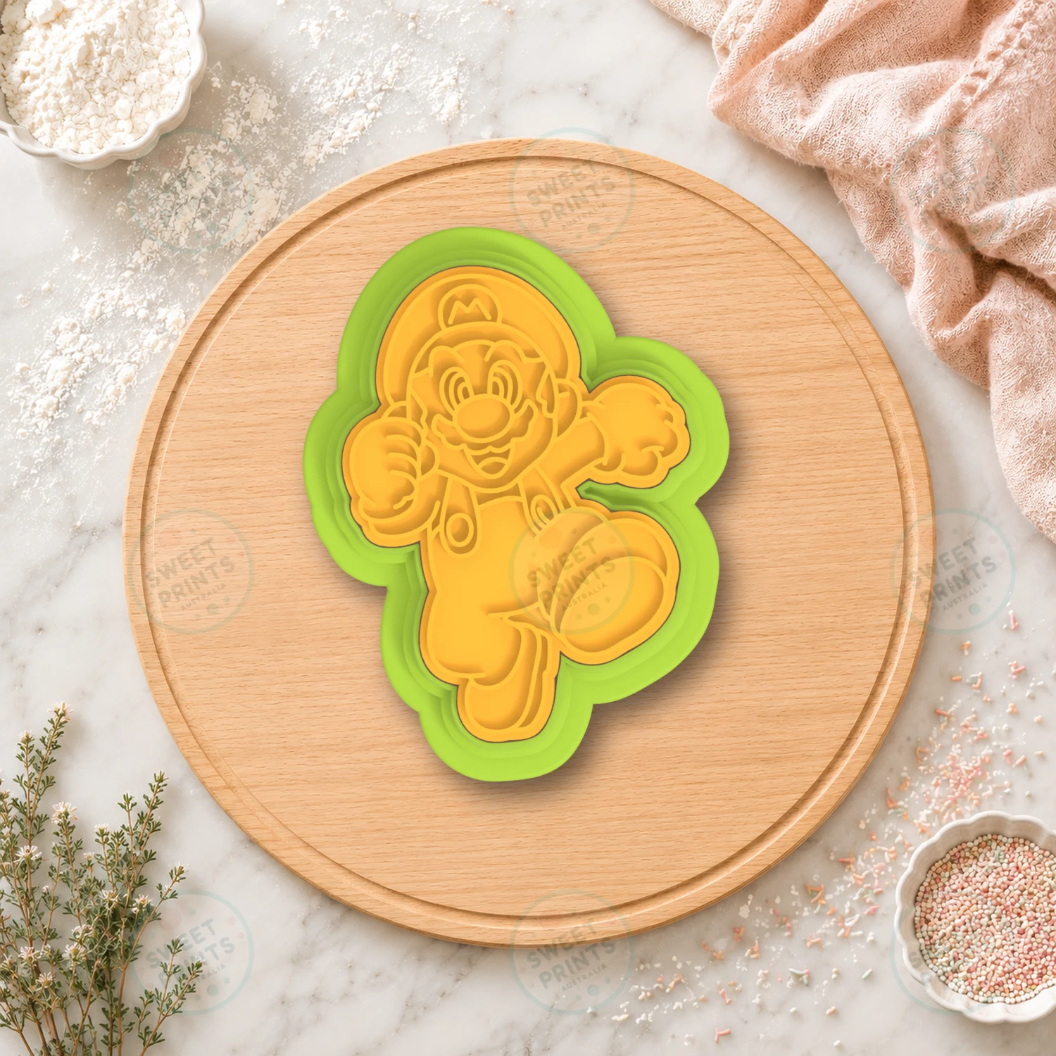 Mario 2 Cookie Cutter & Stamp cookie cutter