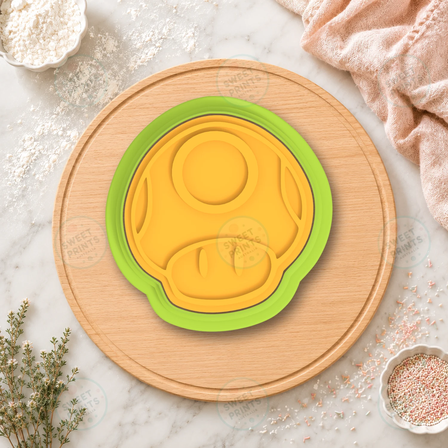 Super Mushroom Cookie Cutter & Stamp cookie cutter