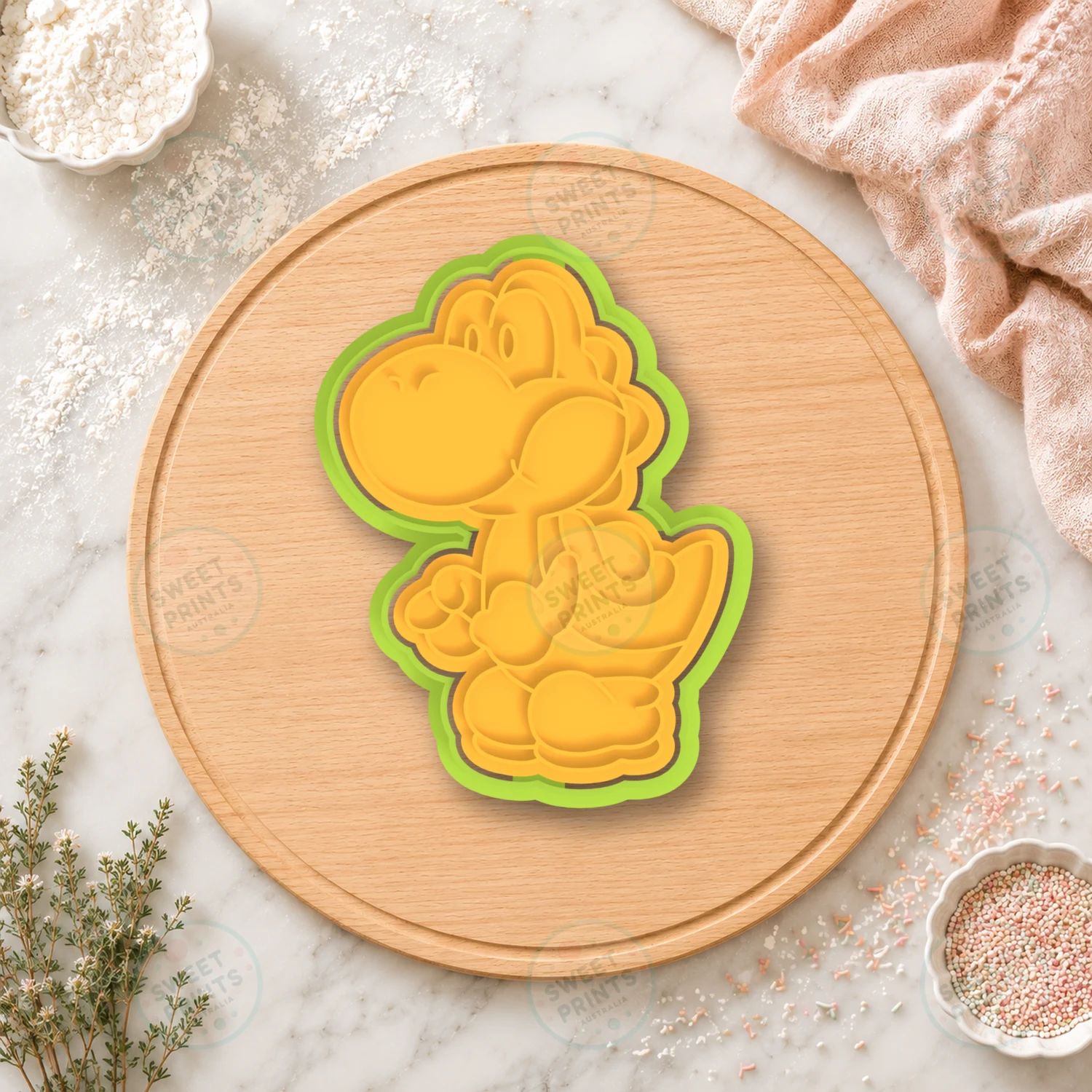 Yoshi 2 Cookie Cutter & Stamp cookie cutter